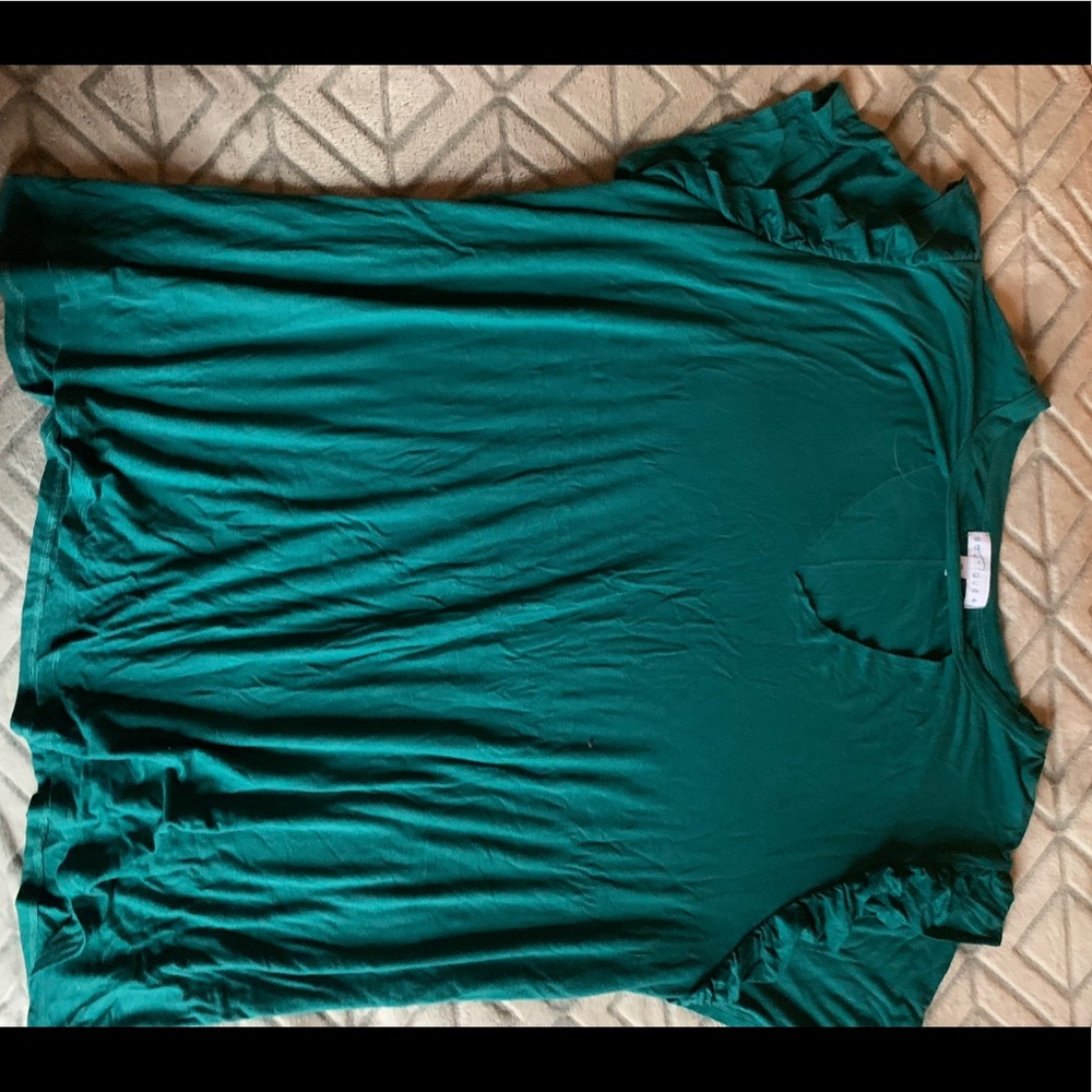 Faux v-neck top